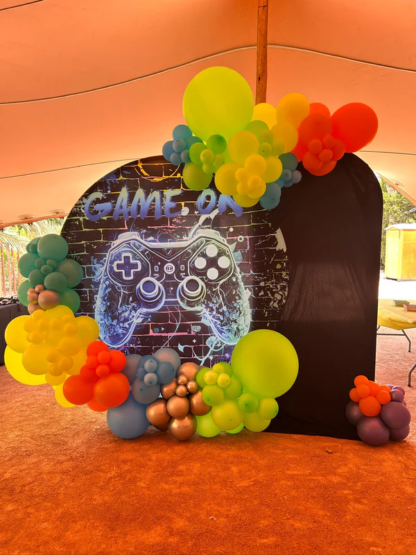 Decoración gamer fiesta cumpleaños.