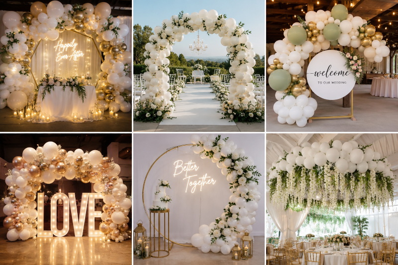 DIFERENTES TIPO DE DECORACIONES CON GLOBOS
