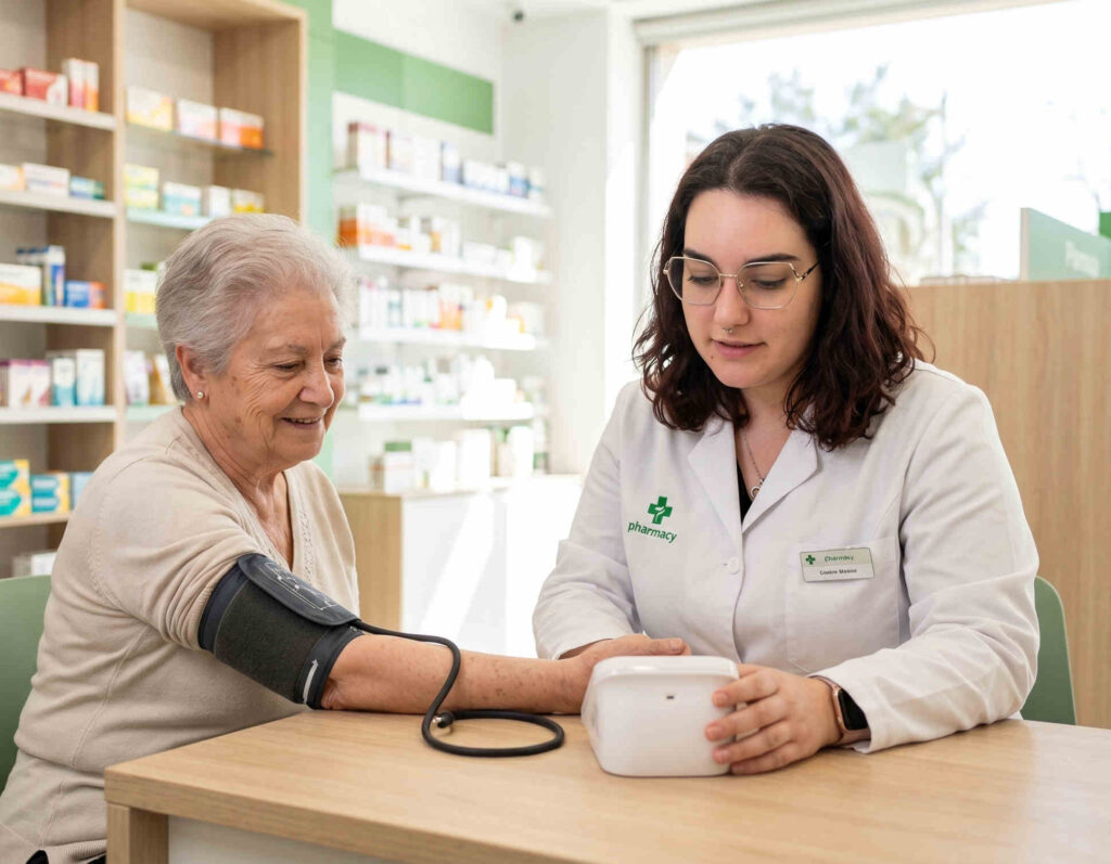 Servicios farmacéuticos de control de tensión arterial