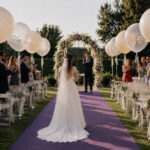 decoración con globos en boda