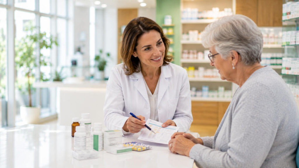 Servicio de seguimiento de la medicación en Farmasalud con revisión de tratamientos, asesoramiento farmacéutico personalizado y control del uso correcto de medicamentos.